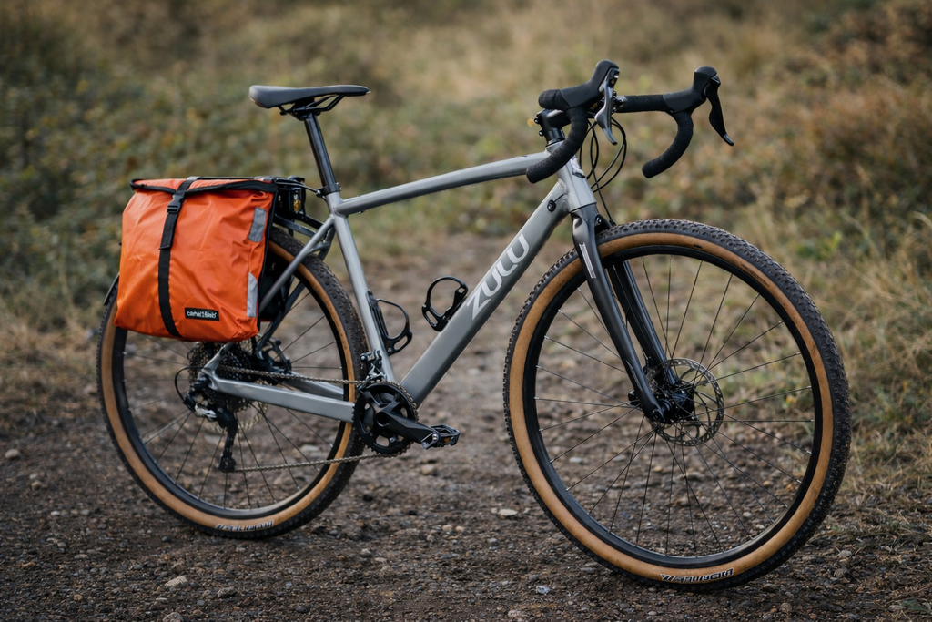 Sacoche de vélo Zulu orange porte bagage